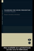 Cover: Planning for Crime Prevention - Routledge
