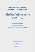 Cover: Glaubensbekenntnisse (1779-1792) - Mohr Siebeck