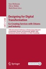 Cover: Designing for Digital Transformation. Co-Creating Services with Citizens and Industry - Springer