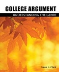Cover: College Argument: Understanding the Genre - Kendall/Hunt Publishing Co ,U.S.