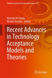 Enlarge image Cover: Recent Advances in Technology Acceptance Models and Theories - Springer