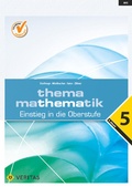 Cover: Thema Mathematik 5. Einstieg in die Oberstufe - VERITAS Verlags- und Handelsgesellschaft m.b.H.