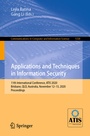 Cover: Applications and Techniques in Information Security - Springer