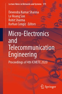 Enlarge image Cover: Micro-Electronics and Telecommunication Engineering - Springer