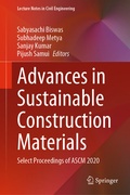 Cover: Advances in Sustainable Construction Materials - Springer
