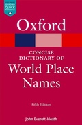 Cover: The Concise Dictionary of World Place-Names - OUP eBook
