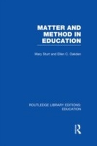 Abbildung von: Matter and Method in Education - Routledge