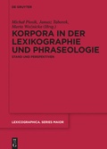Cover: Korpora in der Lexikographie und Phraseologie - De Gruyter