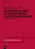 Cover: Korpora in der Lexikographie und Phraseologie - De Gruyter