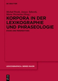 Abbildung von: Korpora in der Lexikographie und Phraseologie - De Gruyter