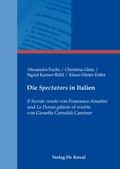Cover: Die Spectators in Italien - Kovac, Dr. Verlag