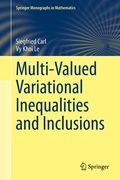 Cover: Multi-Valued Variational Inequalities and Inclusions - Springer