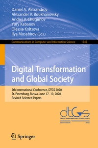 Abbildung von: Digital Transformation and Global Society - Springer