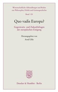 Cover: Quo vadis Europa? - Duncker & Humblot