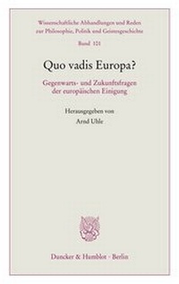 Abbildung von: Quo vadis Europa? - Duncker & Humblot