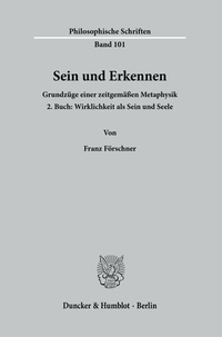 Abbildung von: Sein und Erkennen. - Duncker & Humblot