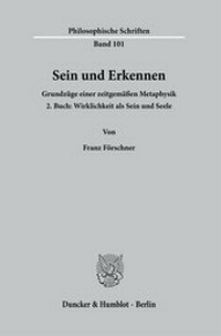 Abbildung von: Sein und Erkennen. - Duncker & Humblot