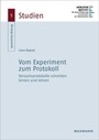 Cover: Vom Experiment zum Protokoll - Waxmann Verlag GmbH