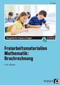 Cover: Freiarbeitsmaterialien Mathematik: Bruchrechnung - Persen Verlag in der AAP Lehrerwelt GmbH