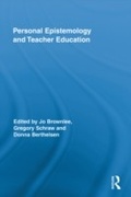 Cover: Personal Epistemology and Teacher Education - Routledge