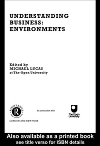 Enlarge image Cover: Understanding Business Environments - Routledge