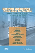Cover: Materials Engineering-From Ideas to Practice: An EPD Symposium in Honor of Jiann-Yang Hwang - Springer