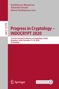 Abbildung von: Progress in Cryptology - INDOCRYPT 2020 - Springer