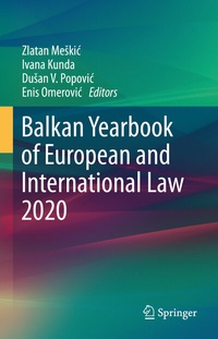 Abbildung von: Balkan Yearbook of European and International Law 2020 - Springer