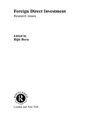 Cover: Foreign Direct Investment - Routledge