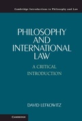 Cover: Philosophy and International Law - Cambridge University Press