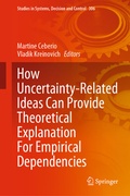 Cover: How Uncertainty-Related Ideas Can Provide Theoretical Explanation For Empirical Dependencies - Springer
