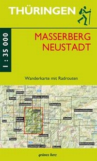 Abbildung von: Wanderkarte Masserberg und Neustadt - grünes herz
