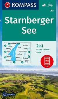 Abbildung von: KOMPASS Wanderkarte 793 Starnberger See 1:25.000 - KOMPASS-Karten