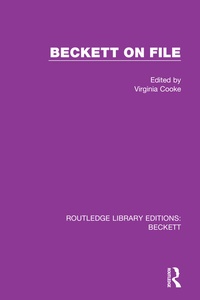 Enlarge image Cover: Routledge Library Editions: Beckett - Routledge