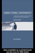 Cover: Human Thermal Environments - Taylor & Francis