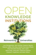 Cover: Open Knowledge Institutions - MIT Press