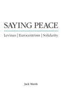 Cover: Saying Peace - State University of New York Press