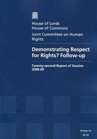 Enlarge image Cover: Demonstrating respect for rights? - Stationery Office Books