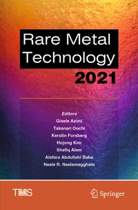 Enlarge image Cover: Rare Metal Technology 2021 - Springer