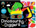 Cover: Dinosaurs and Diggers- Sticker by Number - Lake Press