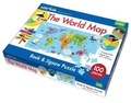 Cover: The World Map Book and Jigsaw Puzzle - Lake Press