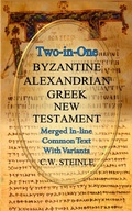 Cover: Two-in-One Byzantine Alexandrian Greek New Testament - IngramSpark
