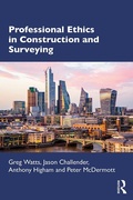 Cover: Professional Ethics in Construction and Surveying - Routledge