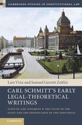 Cover: Carl Schmitt's Early Legal-Theoretical Writings - Cambridge University Press
