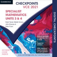 Abbildung von: Cambridge Checkpoints VCE Specialist Mathematics Units 3&4 2021 Digital Code - Cambridge University Press
