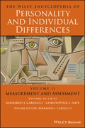 Cover: The Wiley Encyclopedia of Personality and Individual Differences, Measurement and Assessment - Wiley-ISTE