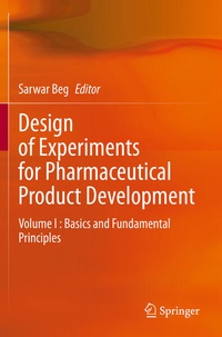 Enlarge image Cover: Design of Experiments for Pharmaceutical Product Development - Springer