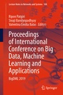 Cover: Proceedings of International Conference on Big Data, Machine Learning and Applications - Springer