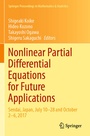 Cover: Nonlinear Partial Differential Equations for Future Applications - Springer