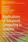 Cover: Applications of Advanced Computing in Systems - Springer